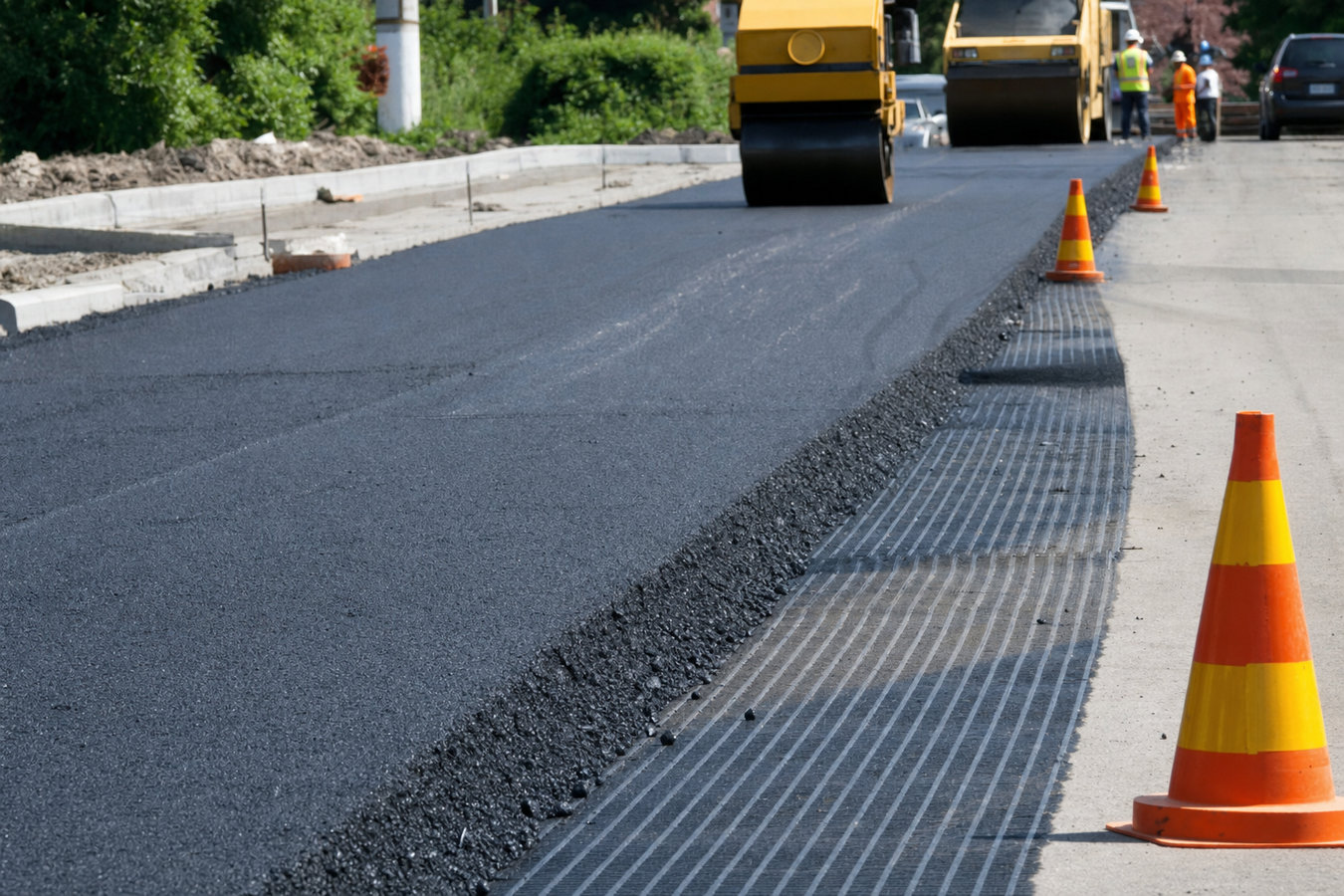 Asphalt paving